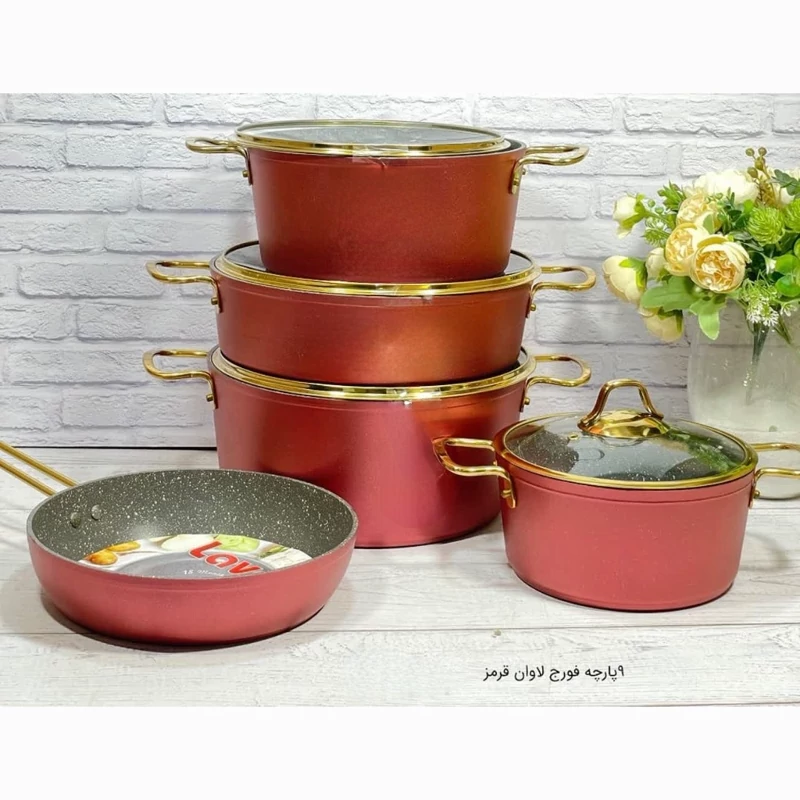 سرویس 9 پارچه گرانیت لاوان مدل فورج